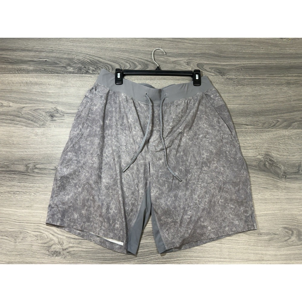Lululemon T.H.E. Short 9" *Liner Gravel Dust Asphalt Grey Multi XL Men's Gym